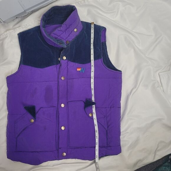 AVIATOR NATION corduroy reversible snap button vest RARE M - Picture 13 of 14